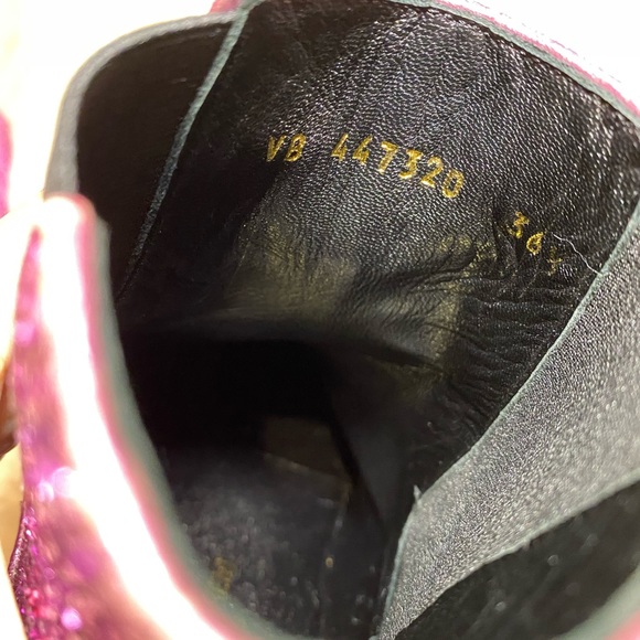 Authentic Saint Laurent glitter ankle boots - Picture 5 of 16